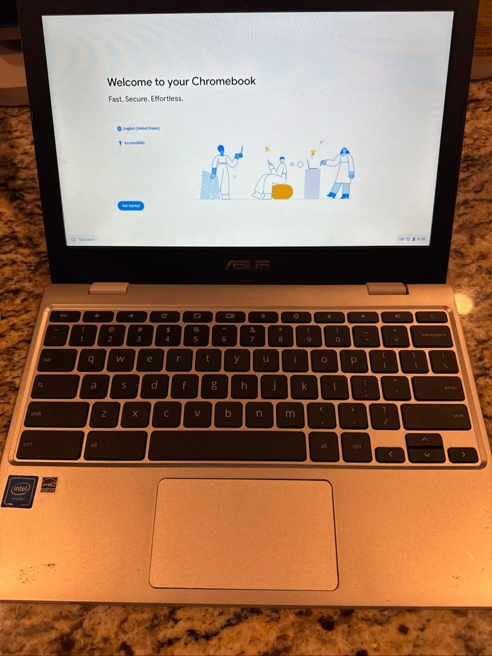 ASUS Chromebook Laptop - Silver